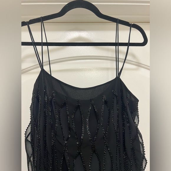 NWT Zara Sequin Beaded Fringe Dress - Picture 13 of 16